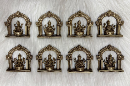Ashta Laxmi 4" Brass Material Antique Finish (8pcs Set) BS