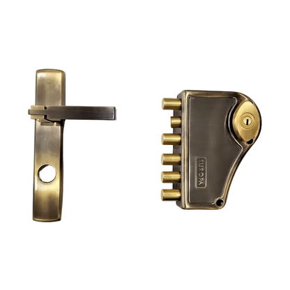 Europa Main Door Lock H367AB RH Right Hand 2CK Lockable Knob Antique Finish