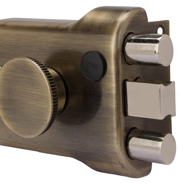 Godrej Main Door Rim Lock ULCT Trio Shaft 1CK LS Antique Finish Code 5123