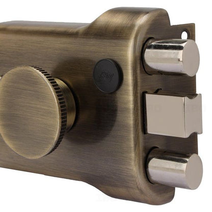 Godrej Main Door Rim Lock ULCT Trio Shaft 1CK LS Antique Finish Code 5123