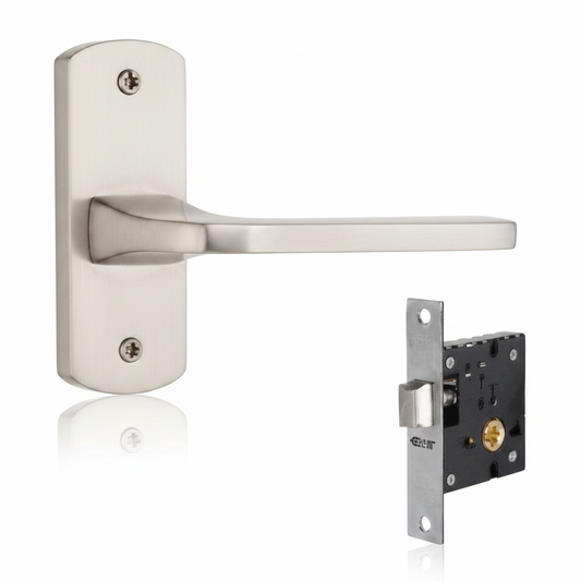 Europa Mortise Baby Lock Latch Combo Set 747SS Model B526B747SS Plate Latch 5" SS Finish