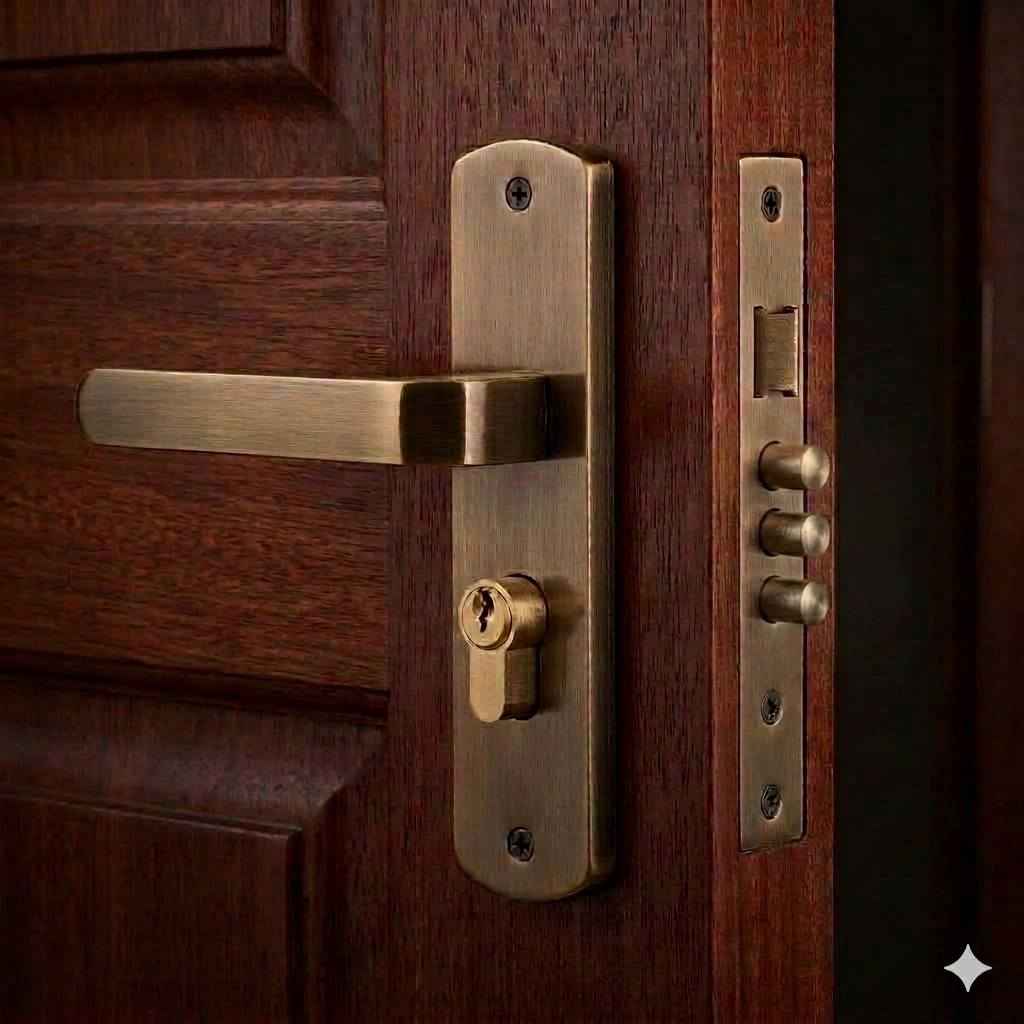 Europa Mortise Lock 903AB Model ME716703S903AB Antique Finish