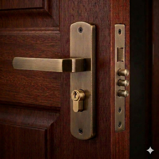Europa Mortise Lock 903AB Model ME716703S903AB Antique Finish