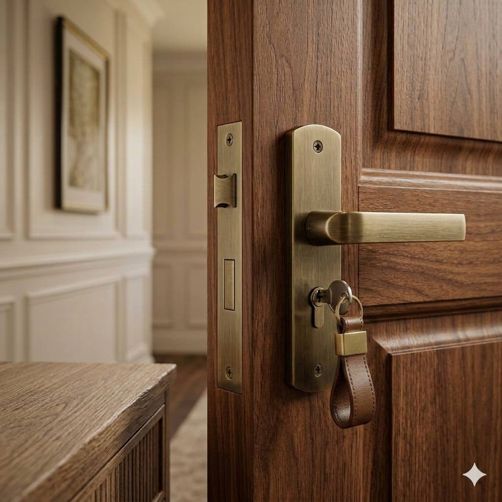 Europa Mortise Lock 904AB Model ME716703S904AB Antique Finish