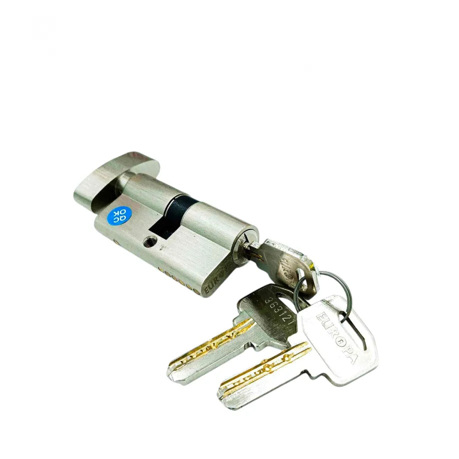 Europa Pin Cylinder GM516SS 60mm One Side Key One Side Knob SS Finish