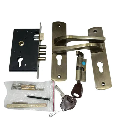 Europa Mortise Lock 902AB Model ME716703S902AB Antique Finish