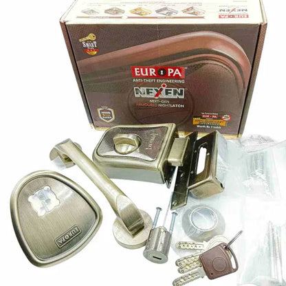 Europa Main Door Lock Model N911AB Nexen Deadbolt 1CK 20P HAN I/S (with Handle)