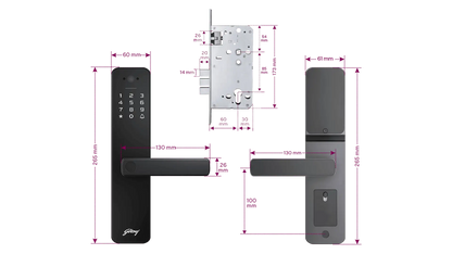 Godrej Digital Lock NeoPro View Black code 9690