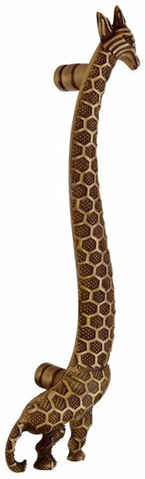 Main Door Handle 12"inch Model Giraffe Brass Antique Finish PP