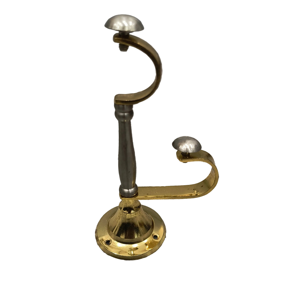 Curtain Bracket Center Support Double Brass Material Silver Gold Finish HR