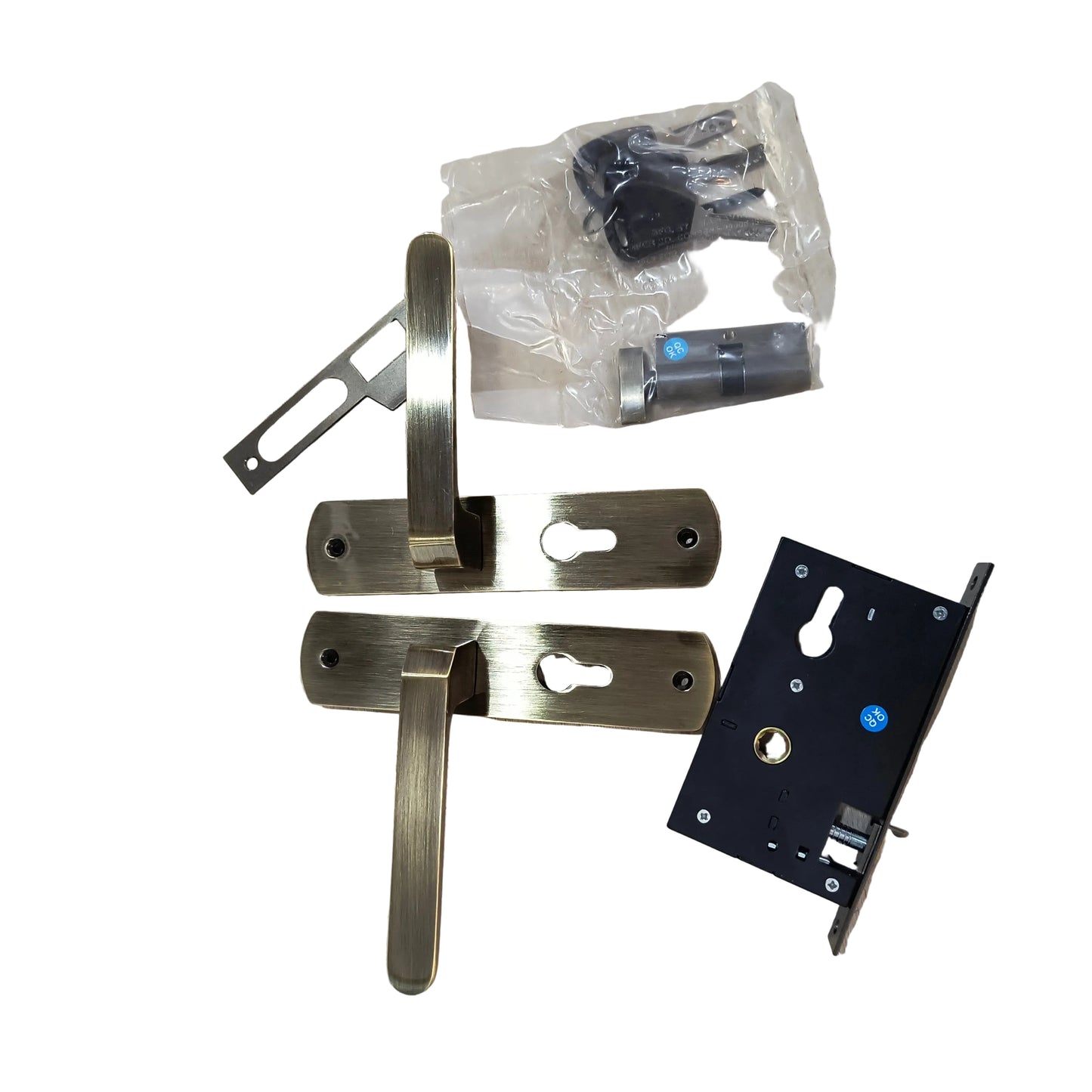 Europa Mortise Lock 903AB Model ME716703S903AB Antique Finish