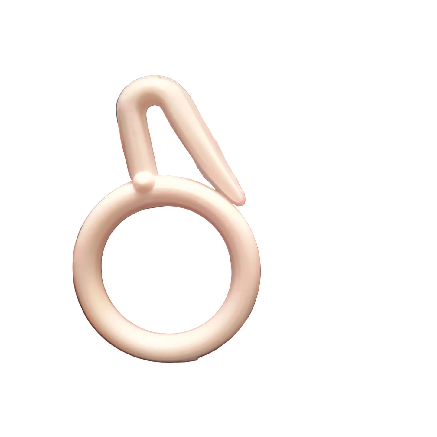 Plastic Curtain Ring Hook White