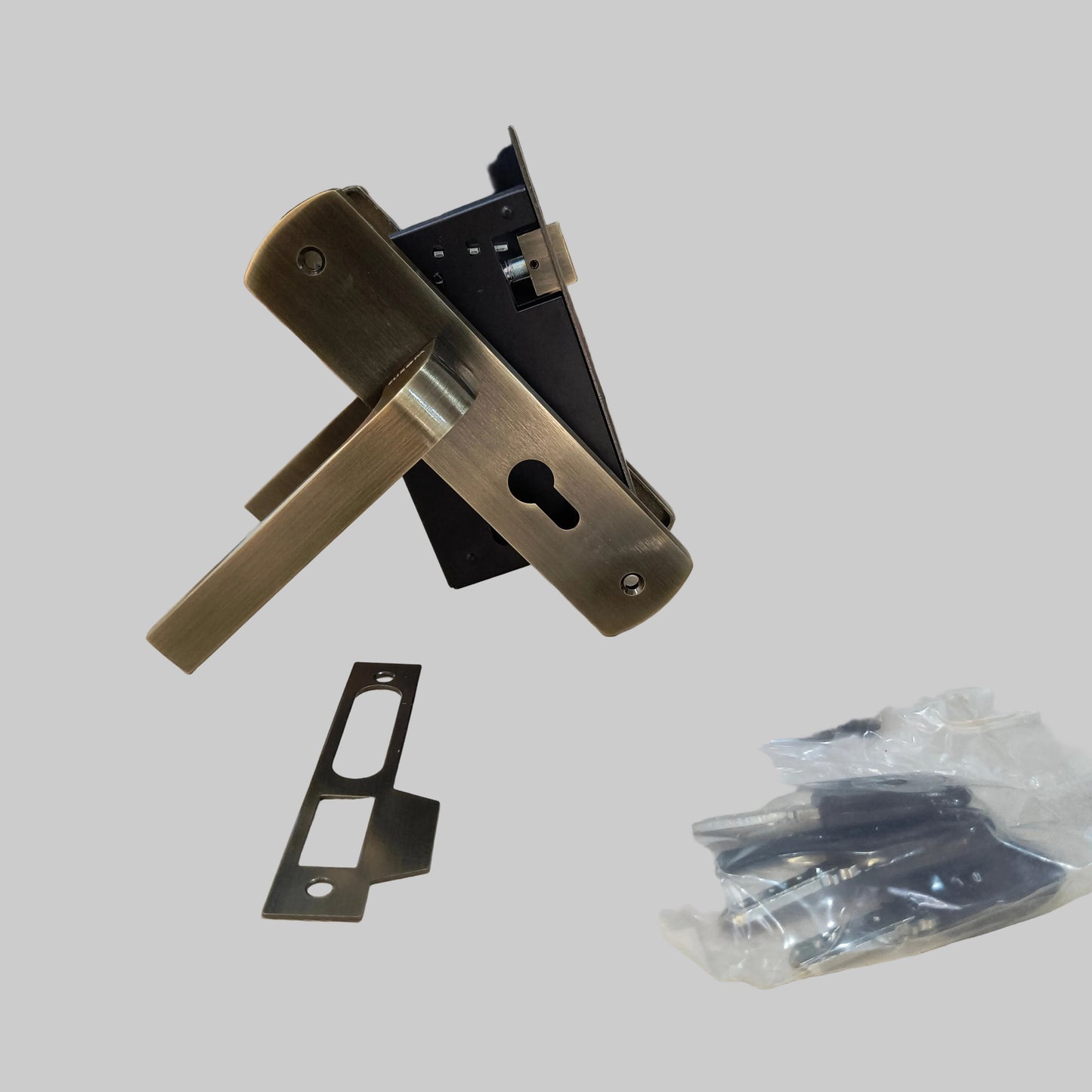 Europa Mortise Lock 904AB Model ME716703S904AB Antique Finish