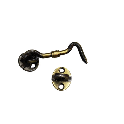 Brass Gate Hook Brass Material Antique Finish with Centre Gat PRT