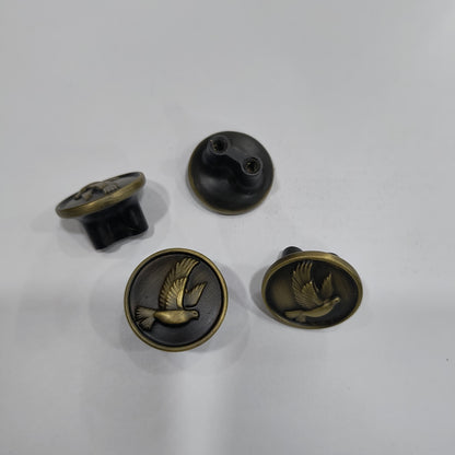 Drawer Knob Bird Nob Antique Finish Good Made