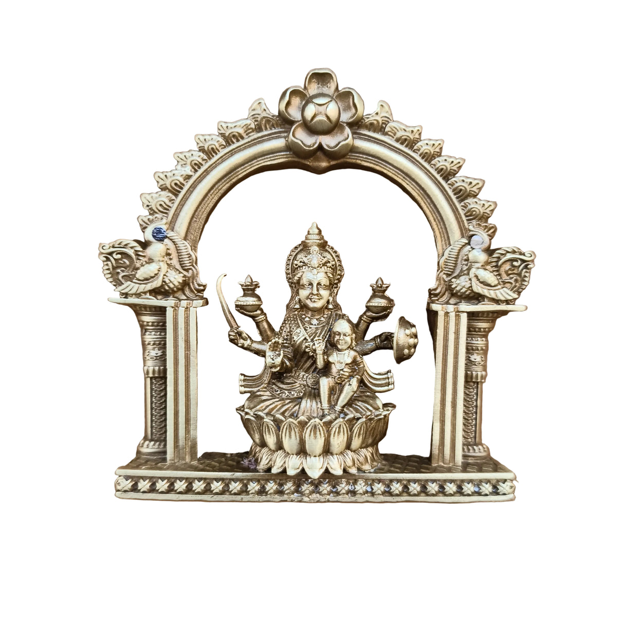 Ashta Laxmi 4" Brass Material Antique Finish (8pcs Set) BS