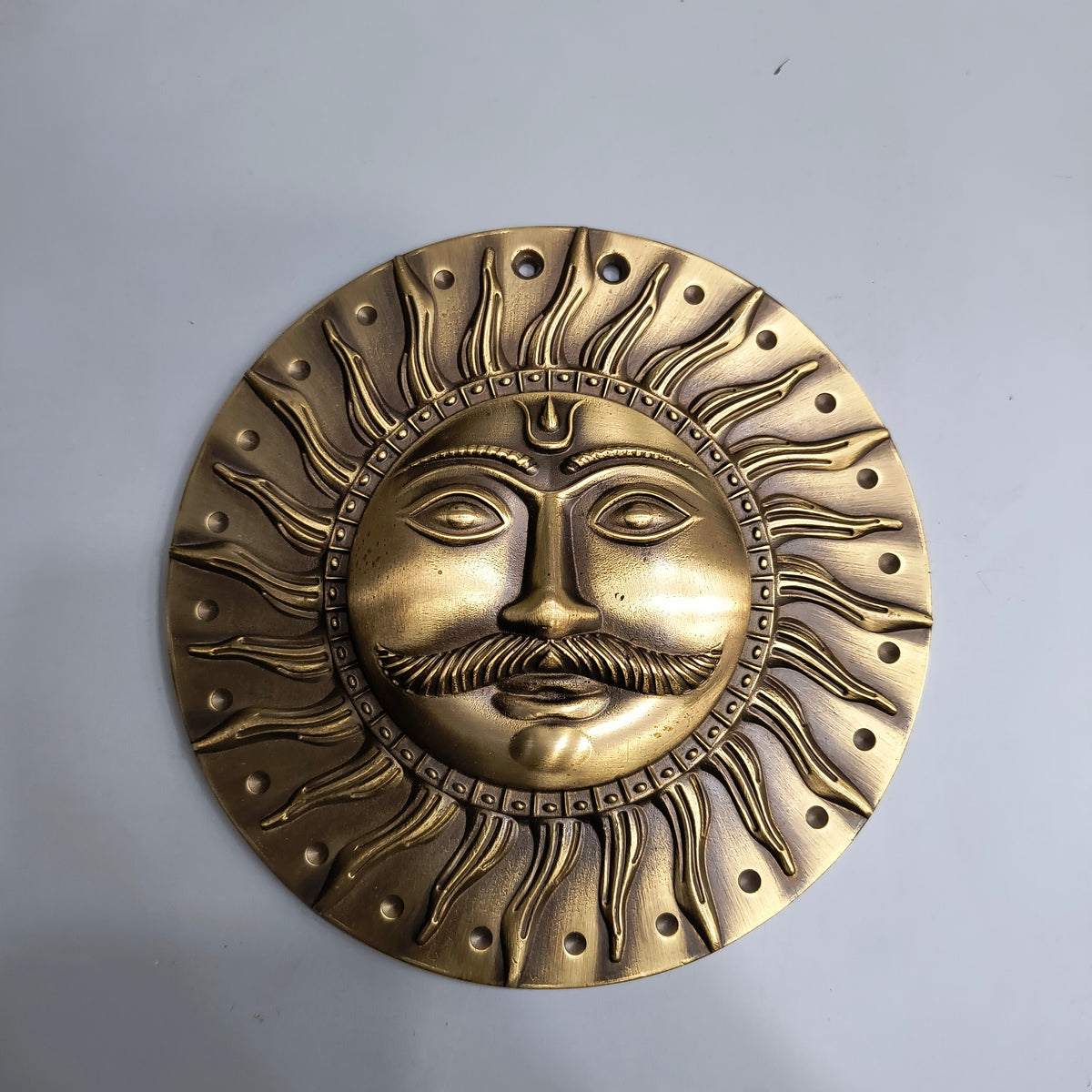 Brass Surya Dev Ji 153mm Brass Material Antique Finish PP
