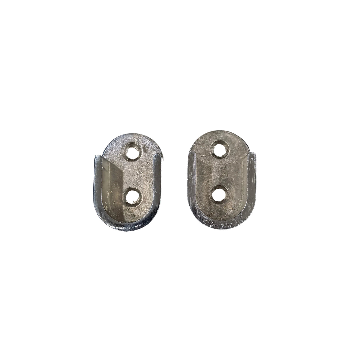 Ovel Bracket Aluminum CP Finish (U Bracket) Set(2pcs) HR