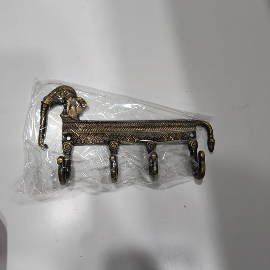 Key Hooks Elephant Brass Material Antique Finish HR
