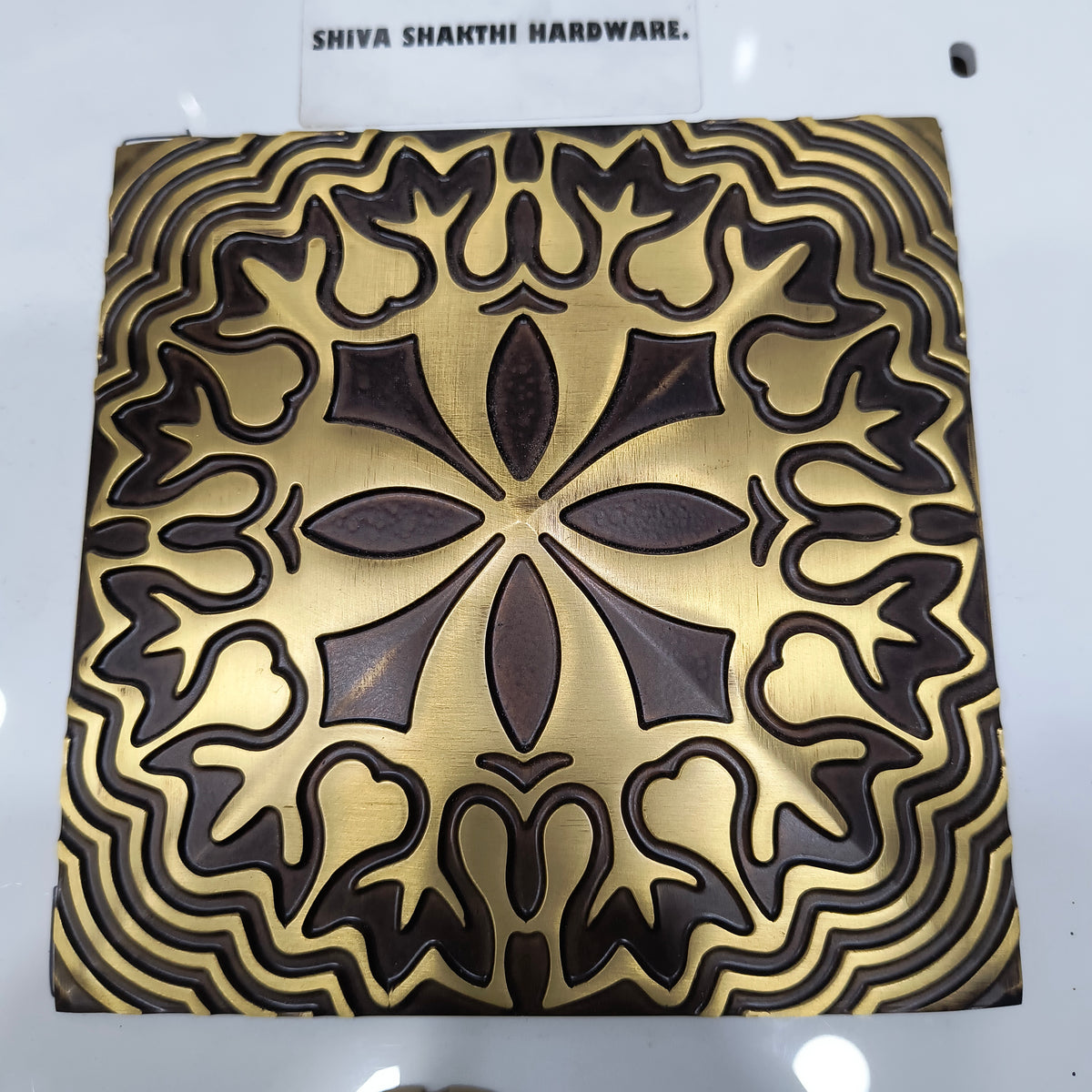 Dom Brass Antique model DSP3 size 150x150mm PP