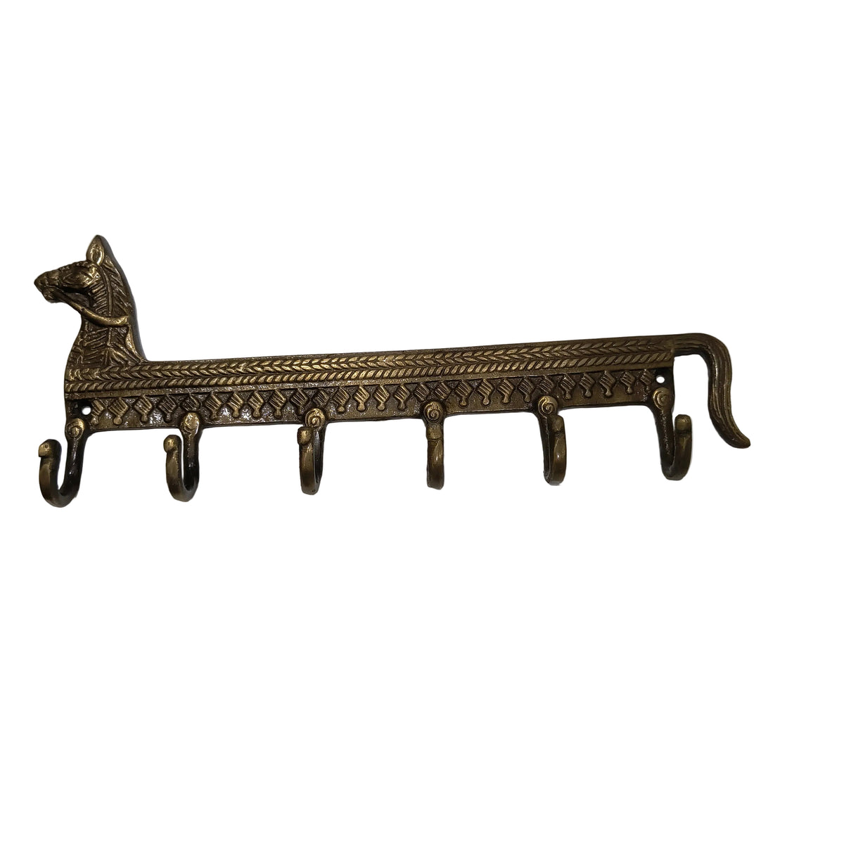 Key Hooks Horse Brass Material Antique Finish HR