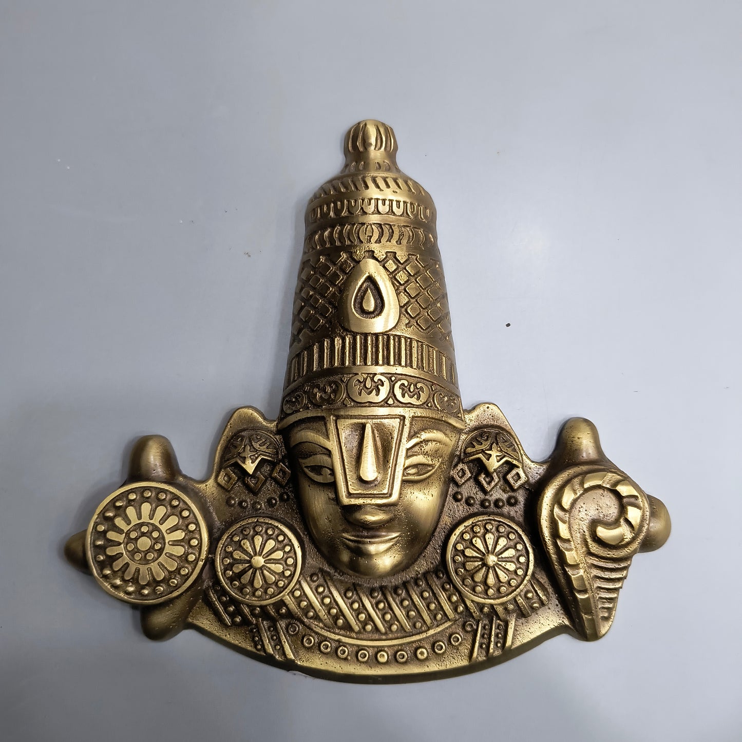 Brass Tirupati Ji 160x165mm Brass Material Antique Finish PP