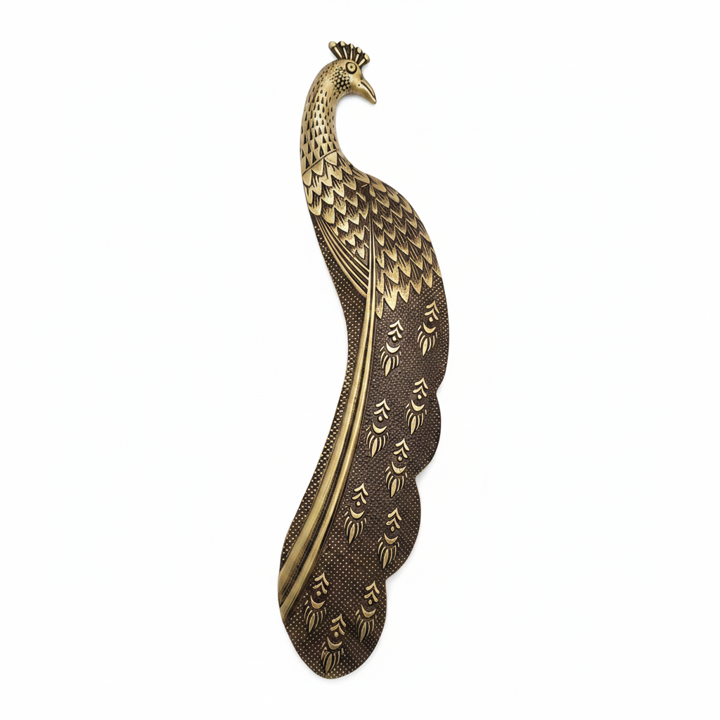 Main Door Handle 460mm Model Mayura Brass Antique Finish (price for two pieces) PP