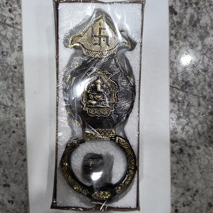 Brass Door Knocker Kamal Ganesh Antique 250mm Topline HR