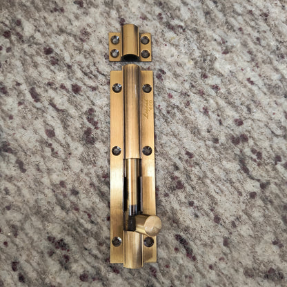 Tower Bolt Size 12mm Brass Material Antique Finish  Legend ECO