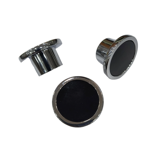 Drawer Knob DK157 (RC157) CP Black Finish Small size DC