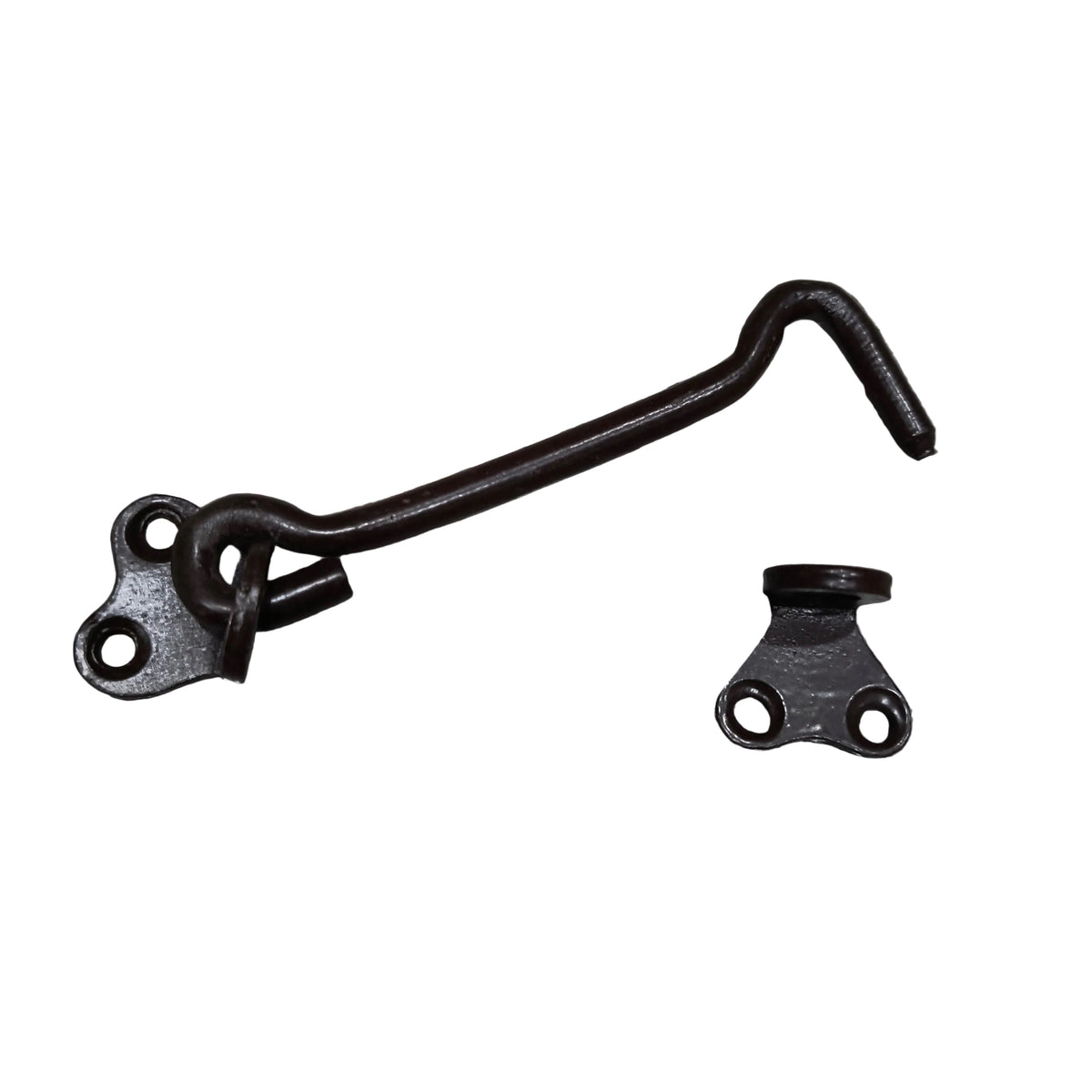 Gate Hook 4" inch PC Brown Fancy Plate HR